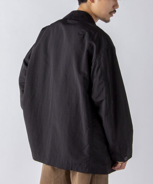 NOLLEY'S goodman(ノーリーズグッドマン)の「【WORK ABOUT/ワークアバウト】GRANDFATHER JACKET ハンティングジャケット(ブルゾン・メンズ・グリーン/ブラック/オリーブ・L/M)」の7枚目の写真