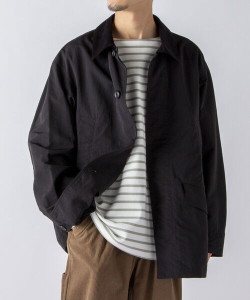 NOLLEY'S goodman(ノーリーズグッドマン)の「【WORK ABOUT/ワークアバウト】GRANDFATHER JACKET ハンティングジャケット(ブルゾン・メンズ・グリーン/ブラック/オリーブ・L/M)」の8枚目の写真