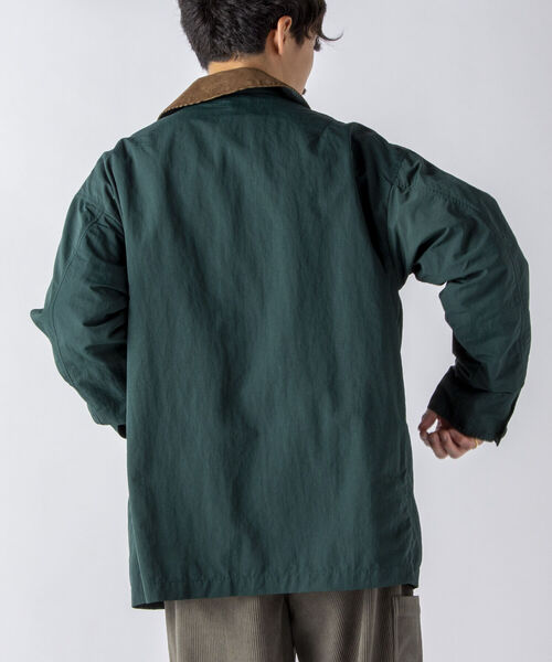 NOLLEY'S goodman(ノーリーズグッドマン)の「【WORK ABOUT/ワークアバウト】GRANDFATHER JACKET ハンティングジャケット(ブルゾン・メンズ・グリーン/ブラック/オリーブ・L/M)」の14枚目の写真