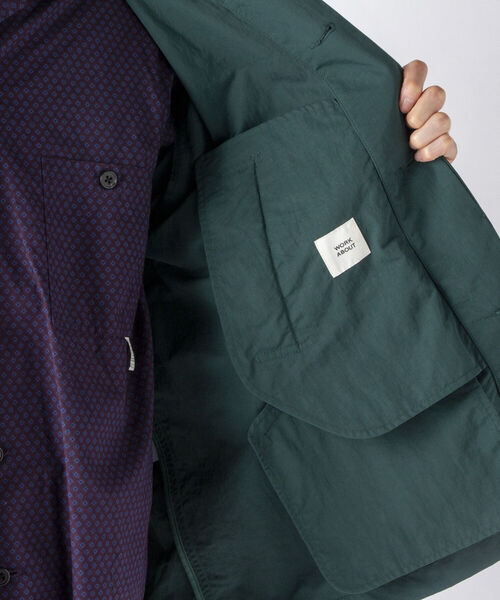 NOLLEY'S goodman(ノーリーズグッドマン)の「【WORK ABOUT/ワークアバウト】GRANDFATHER JACKET ハンティングジャケット(ブルゾン・メンズ・グリーン/ブラック/オリーブ・L/M)」の21枚目の写真
