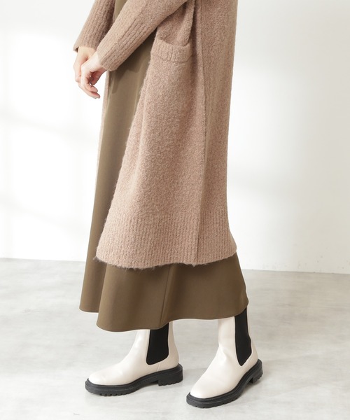 N.（N. Natural Beauty Basic）（エヌエヌナチュラルビューティーベーシック）の「◆アルパカ混ブークレニットカーディガン（カーディガン/ボレロ・レディース・オフホワイト/ライトグレー/モカ・MEDIUM）」の15枚目の写真