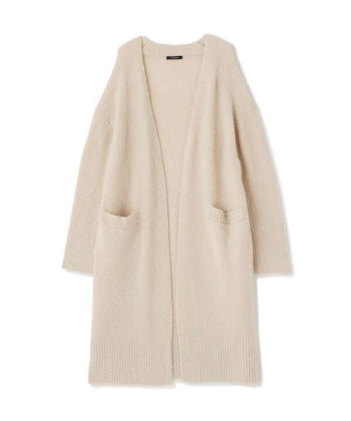 N.（N. Natural Beauty Basic）（エヌエヌナチュラルビューティーベーシック）の「◆アルパカ混ブークレニットカーディガン（カーディガン/ボレロ・レディース・オフホワイト/ライトグレー/モカ・MEDIUM）」の18枚目の写真