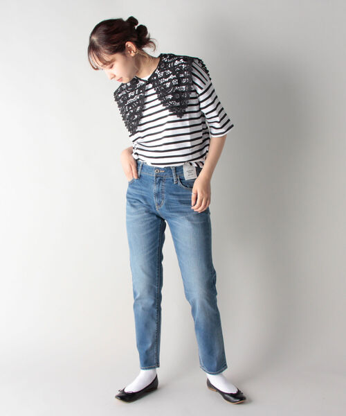 fredy repit（フレディレピ）の「スリムデニムパンツ（デニムパンツ・レディース・ネイビー/ライトブルー・36/34/38）」の15枚目の写真