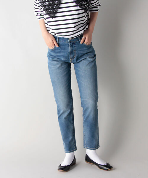 fredy repit（フレディレピ）の「スリムデニムパンツ（デニムパンツ・レディース・ネイビー/ライトブルー・36/34/38）」の10枚目の写真