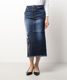 DURAS | スリット入リストレッチデニムスカート(デニムスカート)