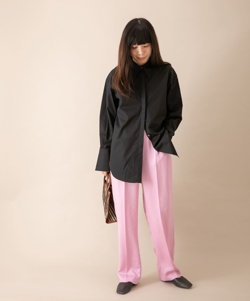 URBAN RESEARCH(アーバンリサーチ)の「トーマスメイソン ワイドカフスシャツ(シャツ/ブラウス・レディース・ホワイト/ブラック/ストライプ・FREE)」の16枚目の写真