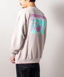 GLOSTER | 【GLOSTER/グロスター】アウトドアプリントスウェット 前面/バックプリント(スウェット)