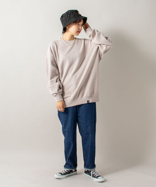 GLOSTER（グロスター）の「【GLOSTER/グロスター】アウトドアプリントスウェット 前面/バックプリント（スウェット・メンズ・ライトグレー/オリーブ/ブルー・MEDIUM/LARGE）」の13枚目の写真