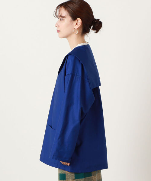 Rie Miller（リエミラー）の「【Newlyn Smock/ニューリンスモック】Vee Sailor Long Sleeve（Tシャツ/カットソー・レディース・ロイヤルブルー/ブルー系その他7・MEDIUM）」の4枚目の写真