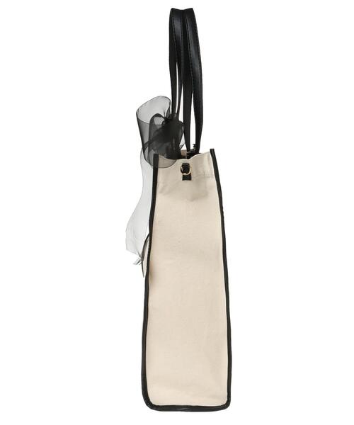 INGNI（イング）の「スクエアロゴキャンバストートバッグ（トートバッグ・レディース・ホワイト系その他6/ブラック系その他2・ONE SIZE）」の12枚目の写真