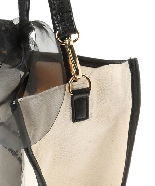 INGNI（イング）の「スクエアロゴキャンバストートバッグ（トートバッグ・レディース・ホワイト系その他6/ブラック系その他2・ONE SIZE）」の9枚目の写真