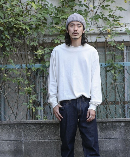 URBAN RESEARCH Sonny Label（アーバンリサーチサニーレーベル）の「ピグメントロングTシャツ（Tシャツ/カットソー・メンズ・オフホワイト/ベージュ/チャコールグレー・MEDIUM/LARGE）」の8枚目の写真