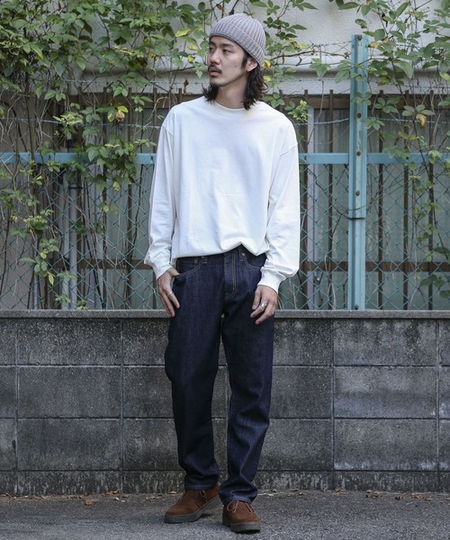 URBAN RESEARCH Sonny Label（アーバンリサーチサニーレーベル）の「ピグメントロングTシャツ（Tシャツ/カットソー・メンズ・オフホワイト/ベージュ/チャコールグレー・MEDIUM/LARGE）」の6枚目の写真