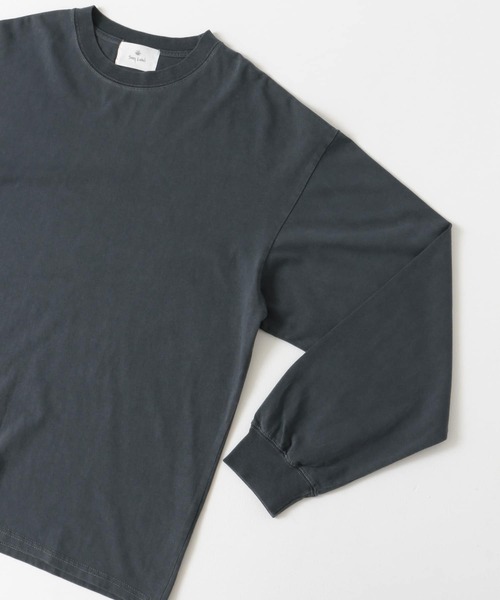 URBAN RESEARCH Sonny Label（アーバンリサーチサニーレーベル）の「ピグメントロングTシャツ（Tシャツ/カットソー・メンズ・オフホワイト/ベージュ/チャコールグレー・MEDIUM/LARGE）」の9枚目の写真