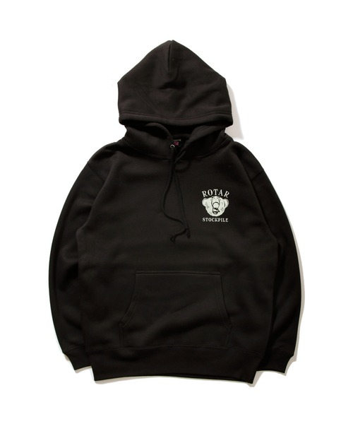 ROTAR(ローター)の「STOCKPILE po parka スウェット プルオーバー パーカー 裏起毛(パーカー・メンズ・ミックスグレー/ブラック/オレンジ・LARGE/MEDIUM/X-LARGE/SMALL)」の5枚目の写真