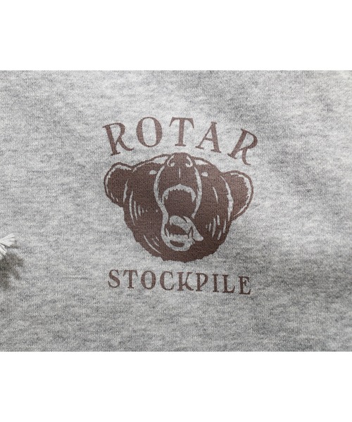 ROTAR(ローター)の「STOCKPILE po parka スウェット プルオーバー パーカー 裏起毛(パーカー・メンズ・ミックスグレー/ブラック/オレンジ・LARGE/MEDIUM/X-LARGE/SMALL)」の9枚目の写真