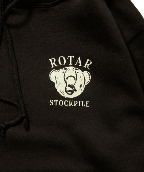 ROTAR(ローター)の「STOCKPILE po parka スウェット プルオーバー パーカー 裏起毛(パーカー・メンズ・ミックスグレー/ブラック/オレンジ・LARGE/MEDIUM/X-LARGE/SMALL)」の11枚目の写真