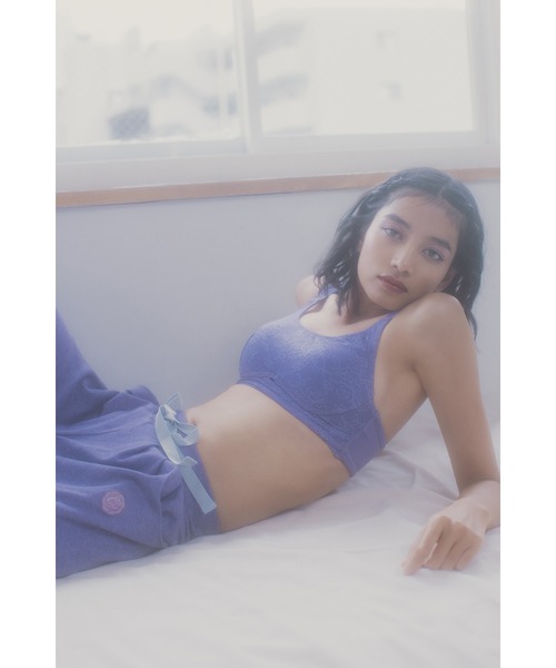 Chut！ INTIMATES（シュットインティメイツ）の「【綿100%】サルエルパンツ (C364)（ルームウェア/パジャマ・レディース・ライトベージュ/パープル・L/M）」の10枚目の写真