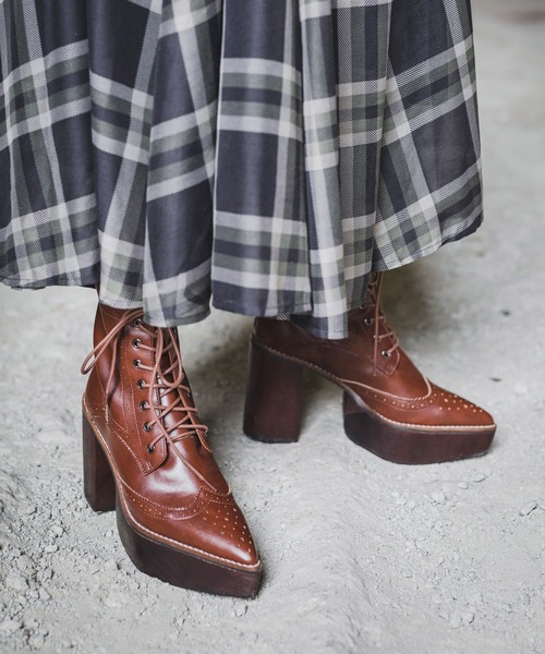 セール ブーツ Evol Ar ブーツ コラボレースアップブーツ10cm Evol イーボル のファッション Yukko Yukko コラボレースアップブーツ10cm 新品非売品