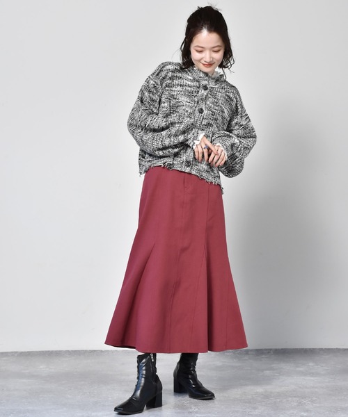 RETRO GIRL（レトロガール）の「ダメージショートカーデ（カーディガン/ボレロ・レディース・グリーン/アイボリー/ボルドー/ブラック系その他・FREE）」の11枚目の写真