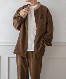 PairPair | バンドカラーコーデュロイシャツ(ユニセックス)(シャツ/ブラウス)