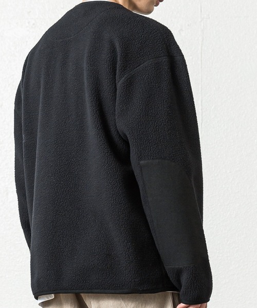 SLICK（スリック）の「ポーラテックフリースパイピングカーディガン（カーディガン/ボレロ・メンズ・ブラック/アイボリー/チャコール・1/2）」の15枚目の写真