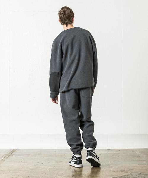 SLICK（スリック）の「ポーラテックフリースパイピングカーディガン（カーディガン/ボレロ・メンズ・ブラック/アイボリー/チャコール・1/2）」の6枚目の写真