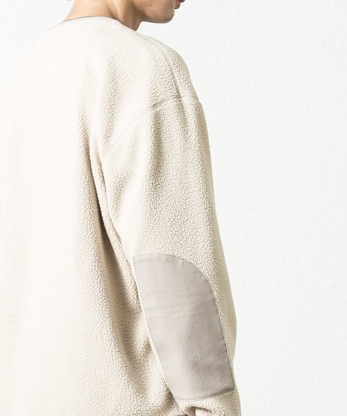 SLICK（スリック）の「ポーラテックフリースパイピングカーディガン（カーディガン/ボレロ・メンズ・ブラック/アイボリー/チャコール・1/2）」の4枚目の写真