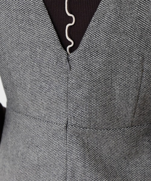N.（N. Natural Beauty Basic）（エヌエヌナチュラルビューティーベーシック）の「◆２トーンツイードジャンパースカート（ジャンパースカート・レディース・グレー/ダークブラウン/ダークグレー・MEDIUM）」の11枚目の写真