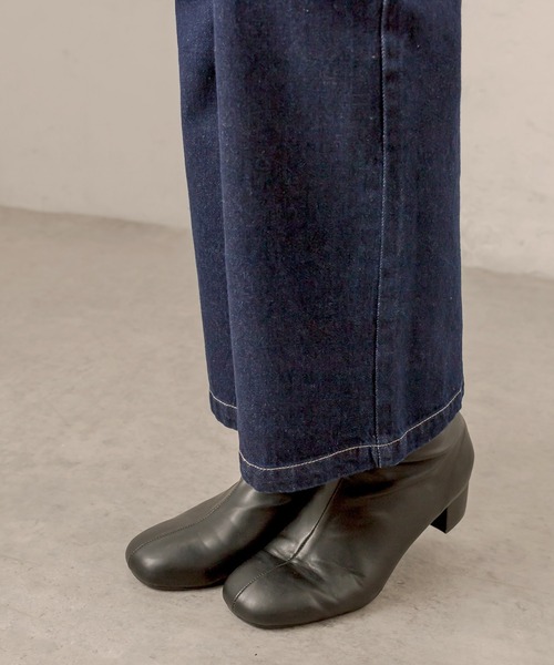 OLIVE des OLIVE(オリーブデオリーブ)の「Olive basic フレアパンツ(デニムパンツ・レディース・ワンウォッシュ/ブラック・FREE)」の20枚目の写真