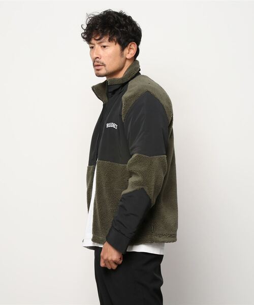 RUDIE'S（ルーディーズ）の「SLICK FLEECE JACKET（ブルゾン・メンズ・カーキ系/ブラック×ベージュ・L/XL/M）」の12枚目の写真