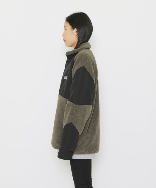 RUDIE'S（ルーディーズ）の「SLICK FLEECE JACKET（ブルゾン・メンズ・カーキ系/ブラック×ベージュ・L/XL/M）」の10枚目の写真