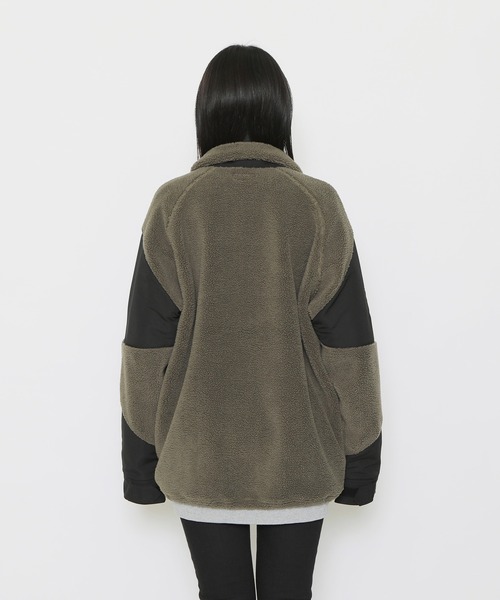 RUDIE'S（ルーディーズ）の「SLICK FLEECE JACKET（ブルゾン・メンズ・カーキ系/ブラック×ベージュ・L/XL/M）」の11枚目の写真
