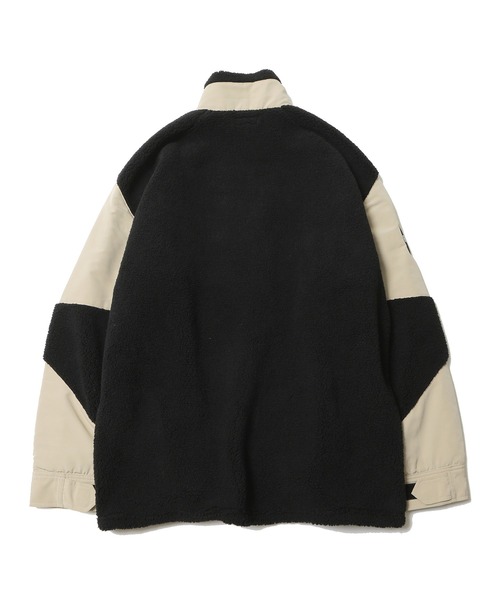 RUDIE'S（ルーディーズ）の「SLICK FLEECE JACKET（ブルゾン・メンズ・カーキ系/ブラック×ベージュ・L/XL/M）」の5枚目の写真