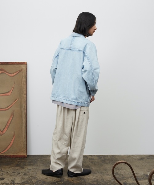 Dulcamara(ドゥルカマラ)の「BigデニムJK-A -DENIM-(デニムジャケット・メンズ・ライトインディゴブルー・1/0)」の10枚目の写真