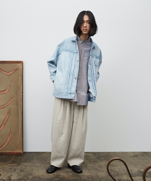 Dulcamara(ドゥルカマラ)の「BigデニムJK-A -DENIM-(デニムジャケット・メンズ・ライトインディゴブルー・1/0)」の7枚目の写真
