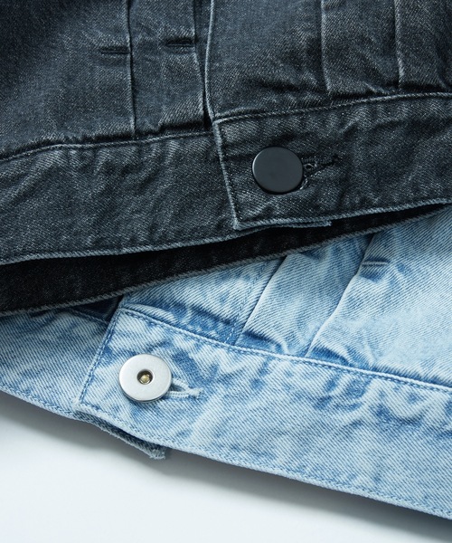 Dulcamara(ドゥルカマラ)の「BigデニムJK-A -DENIM-(デニムジャケット・メンズ・ライトインディゴブルー・1/0)」の6枚目の写真