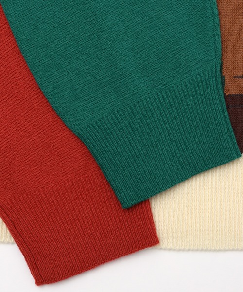 チチカカ(チチカカ)の「【ユニセックス】おじさんニットプルオーバー(ニット/セーター・メンズ・アイボリー/カラフル・MEDIUM/LARGE)」の12枚目の写真