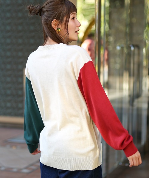 チチカカ(チチカカ)の「【ユニセックス】おじさんニットプルオーバー(ニット/セーター・メンズ・アイボリー/カラフル・MEDIUM/LARGE)」の5枚目の写真