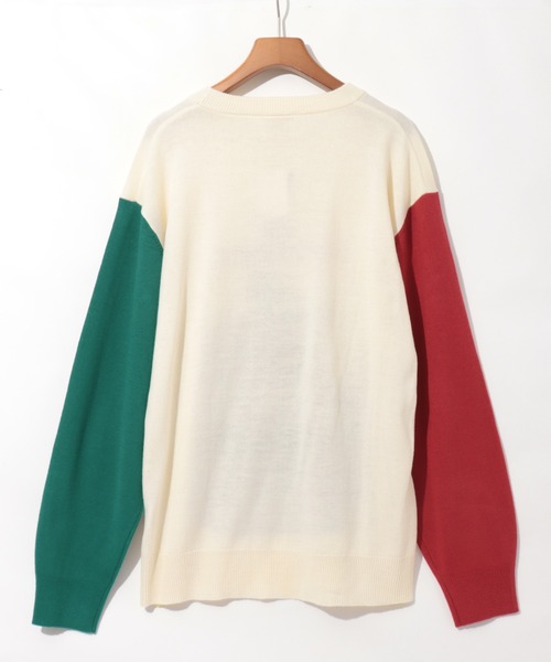 チチカカ(チチカカ)の「【ユニセックス】おじさんニットプルオーバー(ニット/セーター・メンズ・アイボリー/カラフル・MEDIUM/LARGE)」の8枚目の写真
