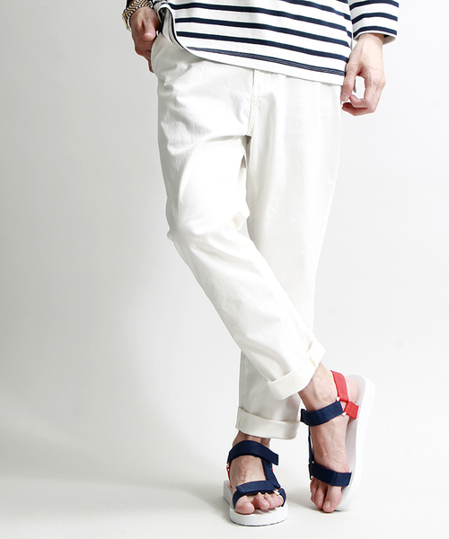 WEGO（ウィゴー）の「WEGO/ストレッチアンクルトラウザー（その他パンツ・メンズ・ブラック/ブラック系その他/その他1/ホワイト/グレー・MEDIUM/LARGE）」の2枚目の写真