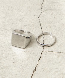 WEGO | WEGO/【2点セット】シグネットリング(リング)