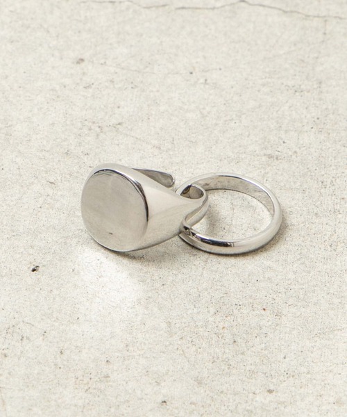 WEGO（ウィゴー）の「WEGO/【2点セット】シグネットリング（リング・メンズ・その他3/その他2/その他4/その他1/その他7/その他6/その他5・FREE）」の5枚目の写真