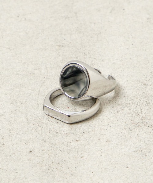 WEGO（ウィゴー）の「WEGO/【2点セット】シグネットリング（リング・メンズ・その他3/その他2/その他4/その他1/その他7/その他6/その他5・FREE）」の7枚目の写真