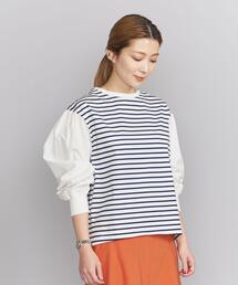 BEAUTY&YOUTH UNITED ARROWS | BY コットンブロード ギャザースリーブカットソー 22SS ∴(Tシャツ/カットソー)