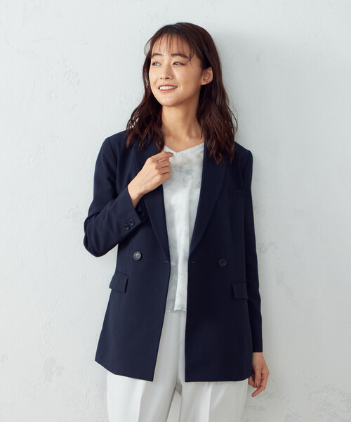 COMME CA ISM（コムサイズム）の「ダブル　テーラードジャケット（テーラードジャケット・レディース・ネイビー/キャメル・SMALL/MEDIUM/LARGE）」の20枚目の写真