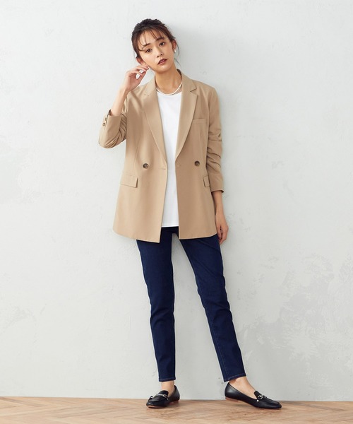 COMME CA ISM（コムサイズム）の「ダブル　テーラードジャケット（テーラードジャケット・レディース・ネイビー/キャメル・SMALL/MEDIUM/LARGE）」の9枚目の写真