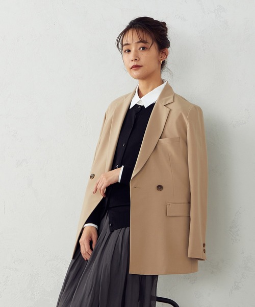 COMME CA ISM（コムサイズム）の「ダブル　テーラードジャケット（テーラードジャケット・レディース・ネイビー/キャメル・SMALL/MEDIUM/LARGE）」の11枚目の写真