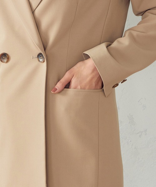 COMME CA ISM（コムサイズム）の「ダブル　テーラードジャケット（テーラードジャケット・レディース・ネイビー/キャメル・SMALL/MEDIUM/LARGE）」の8枚目の写真