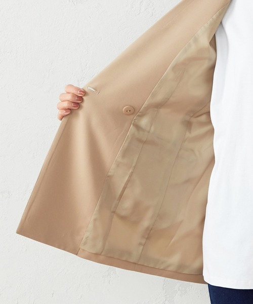 COMME CA ISM（コムサイズム）の「ダブル　テーラードジャケット（テーラードジャケット・レディース・ネイビー/キャメル・SMALL/MEDIUM/LARGE）」の6枚目の写真